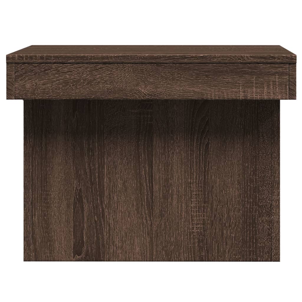 Table basse chêne marron 80x55x40 cm bois d’ingénierie - Tables basses