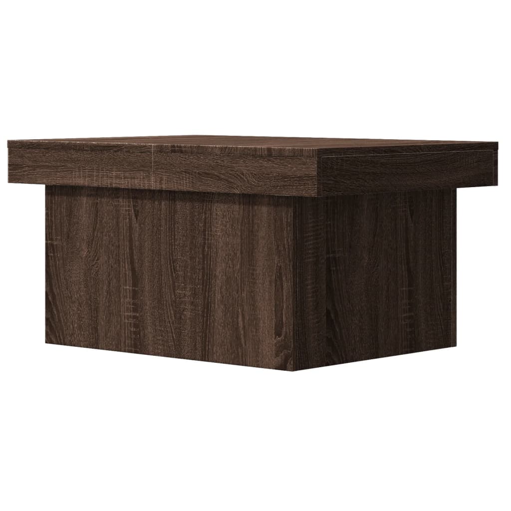 Table basse chêne marron 80x55x40 cm bois d’ingénierie - Tables basses