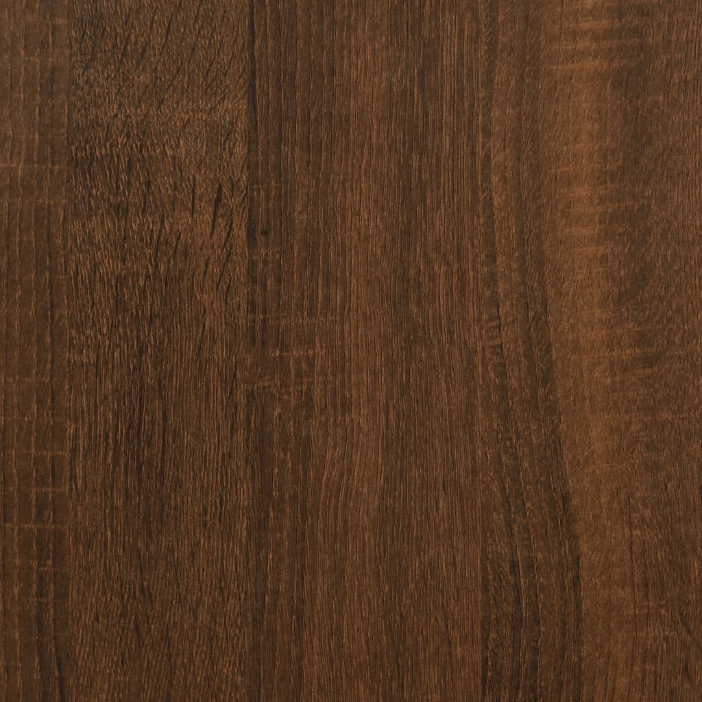 Table basse chêne marron 80x80x36,5 cm bois d’ingénierie - Tables basses
