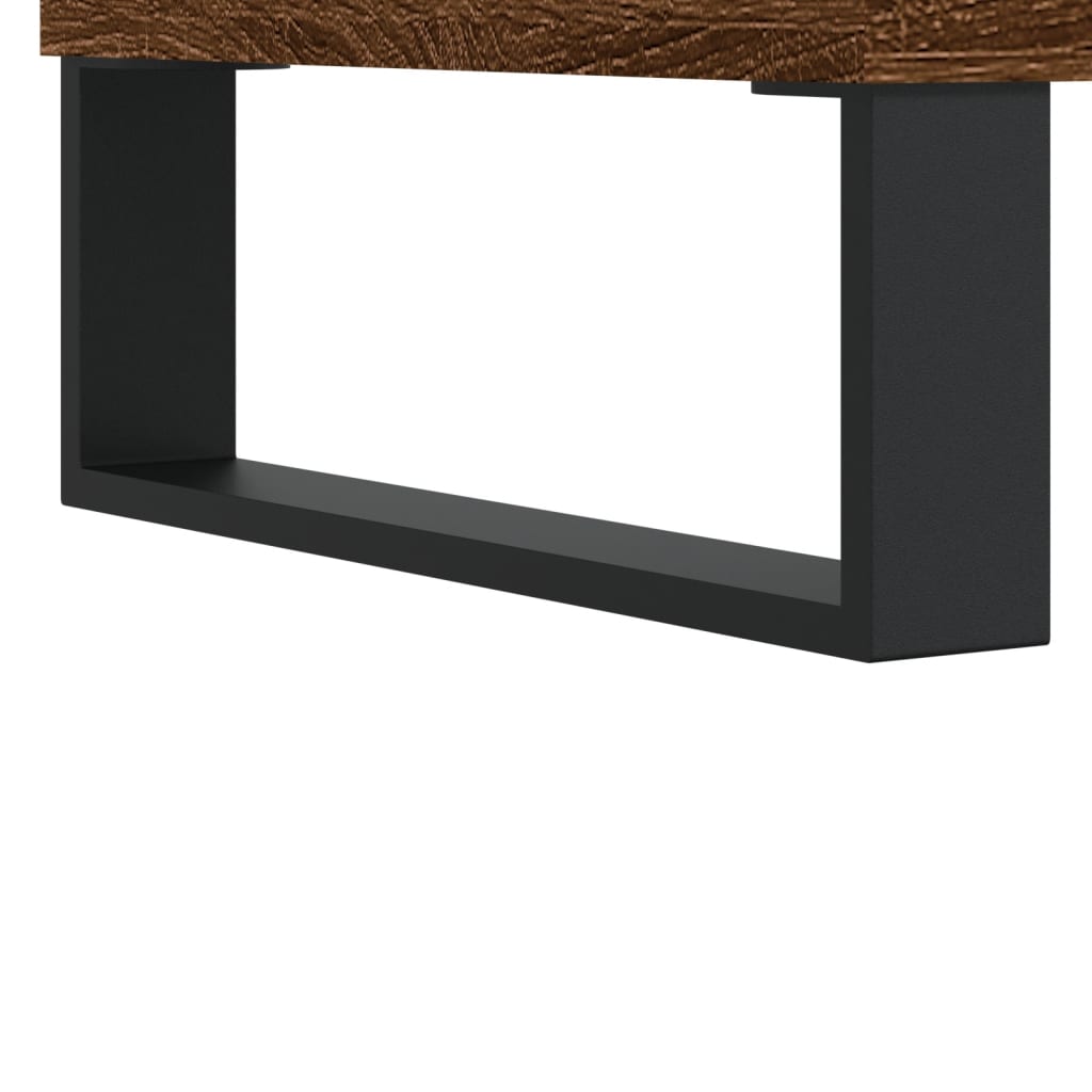 Table basse chêne marron 80x80x36,5 cm bois d’ingénierie - Tables basses