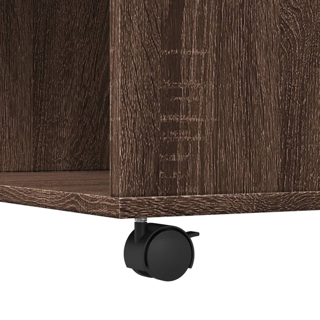 Table basse chêne marron 80x80x40 cm bois d’ingénierie - Tables basses