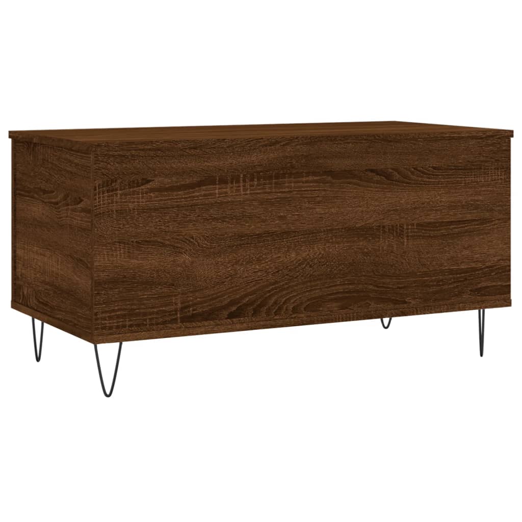 Table basse Chêne marron 90x44,5x45 cm Bois d’ingénierie - Tables basses