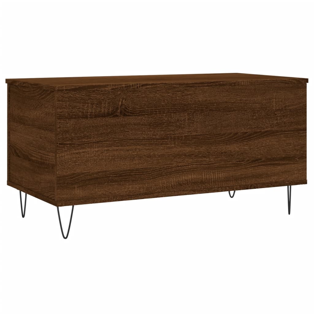 Table basse Chêne marron 90x44,5x45 cm Bois d’ingénierie - Tables basses