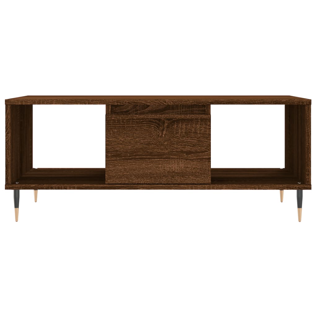 Table basse Chêne marron 90x50x36,5 cm Bois d’ingénierie - Tables basses