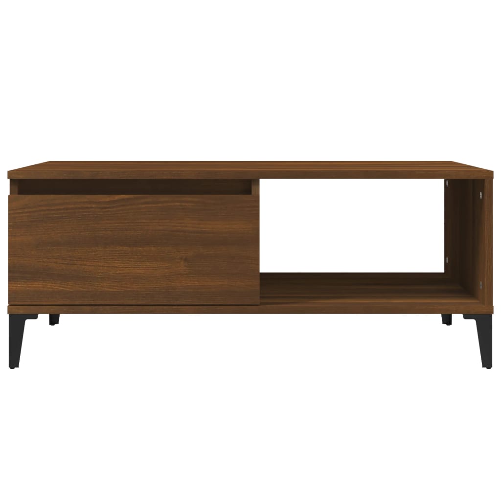 Table basse Chêne marron 90x50x36,5 cm Bois d’ingénierie - Tables basses