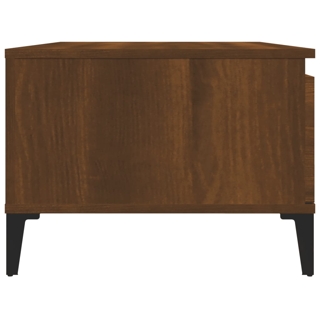 Table basse Chêne marron 90x50x36,5 cm Bois d’ingénierie - Tables basses