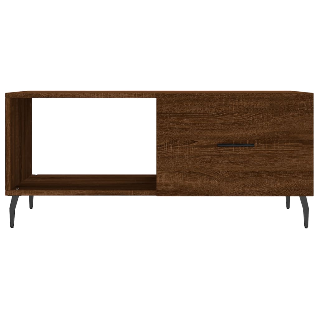 Table basse chêne marron 90x50x40 cm bois d’ingénierie - Tables basses