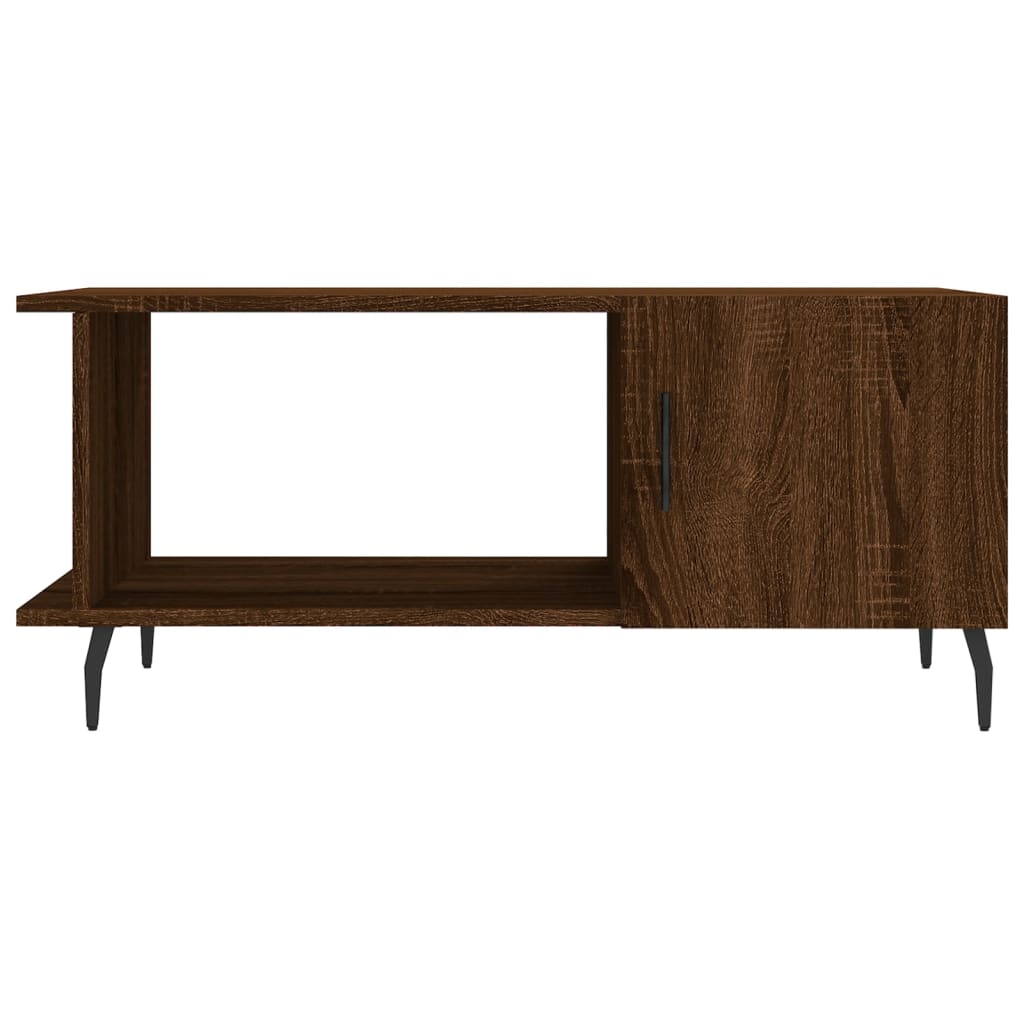 Table basse chêne marron 90x50x40 cm bois d’ingénierie - Tables basses