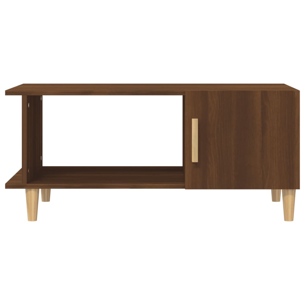Table basse chêne marron 90x50x40 cm bois d’ingénierie - Tables basses