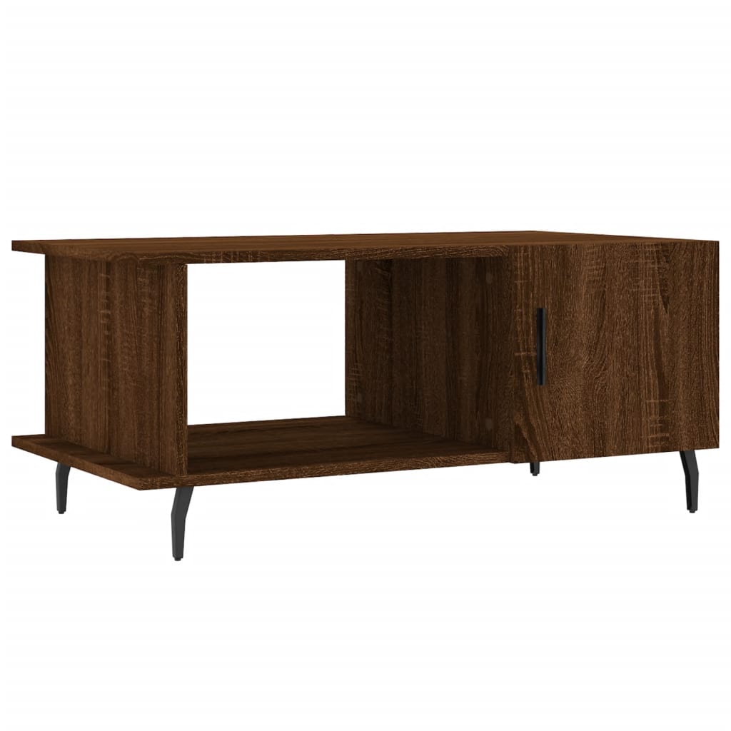 Table basse chêne marron 90x50x40 cm bois d’ingénierie - Tables basses