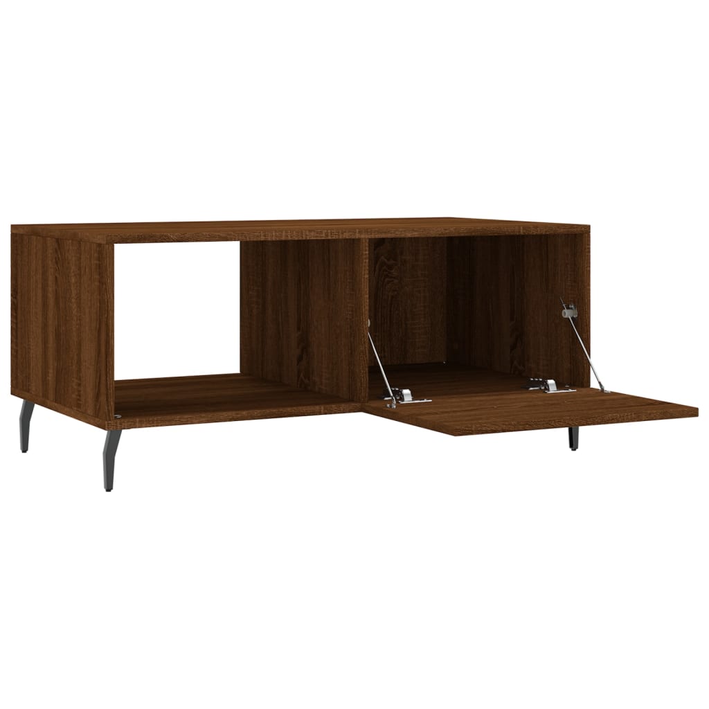 Table basse chêne marron 90x50x40 cm bois d’ingénierie - Tables basses