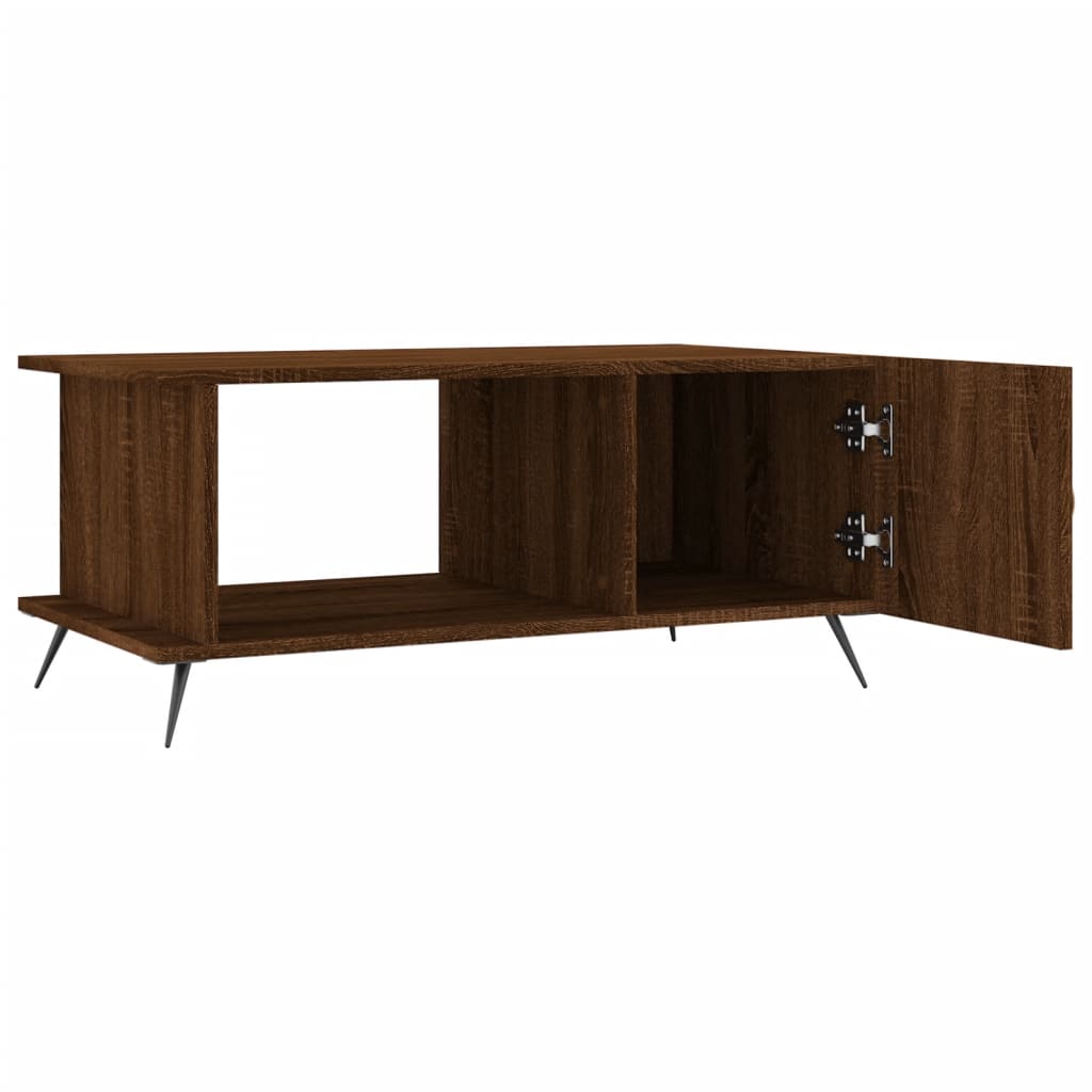 Table basse chêne marron 90x50x40 cm bois d’ingénierie - Tables basses