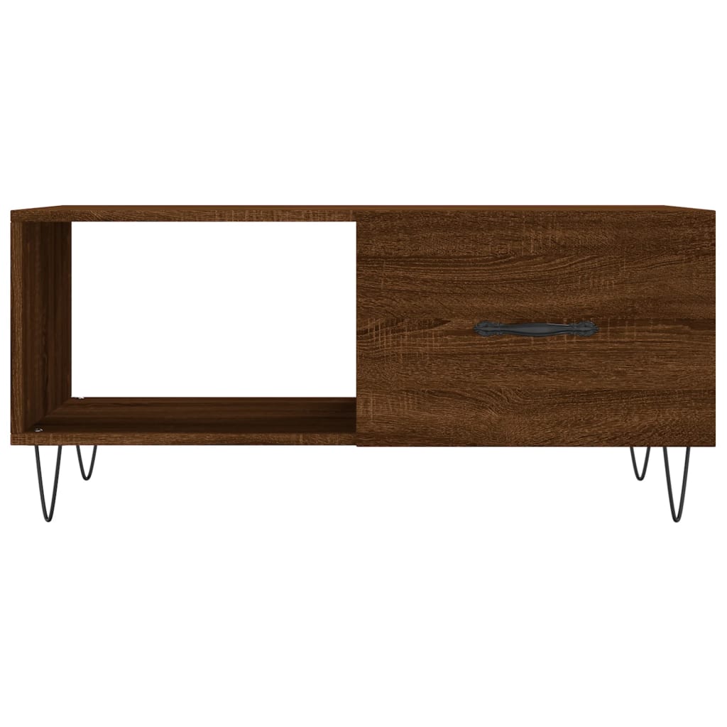 Table basse chêne marron 90x50x40 cm bois d’ingénierie - Tables basses