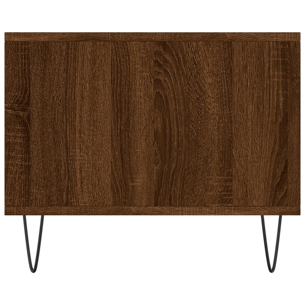 Table basse chêne marron 90x50x40 cm bois d’ingénierie - Tables basses