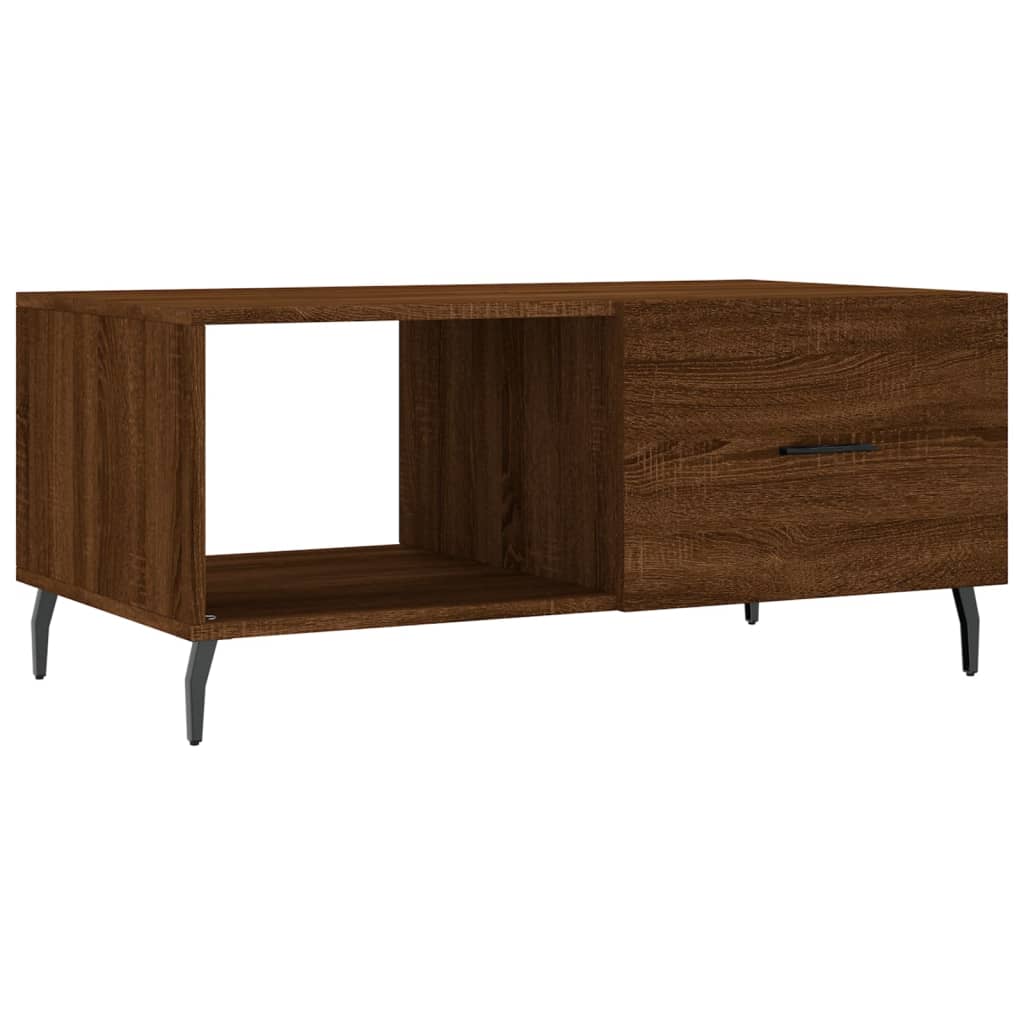 Table basse chêne marron 90x50x40 cm bois d’ingénierie - Tables basses