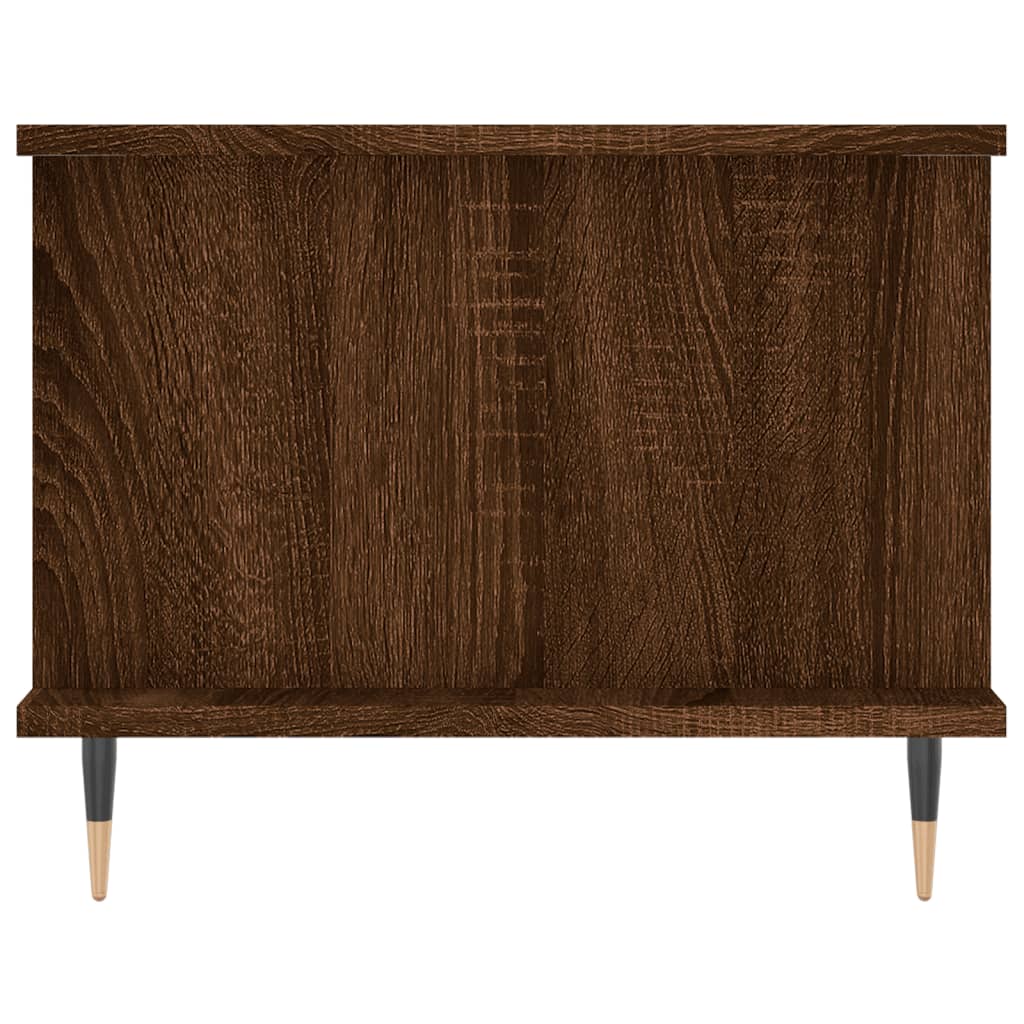 Table basse chêne marron 90x50x40 cm bois d’ingénierie - Tables basses