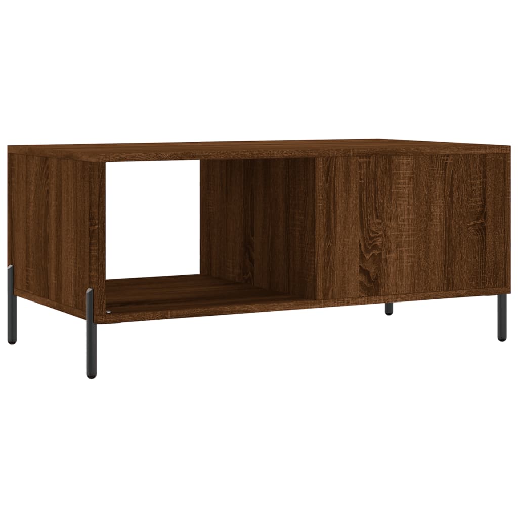 Table basse chêne marron 90x50x40 cm bois d’ingénierie - Tables basses