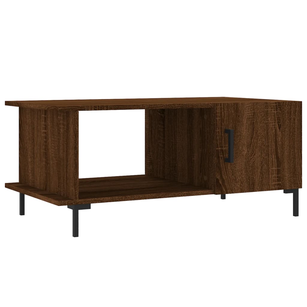 Table basse chêne marron 90x50x40 cm bois d’ingénierie - Tables basses