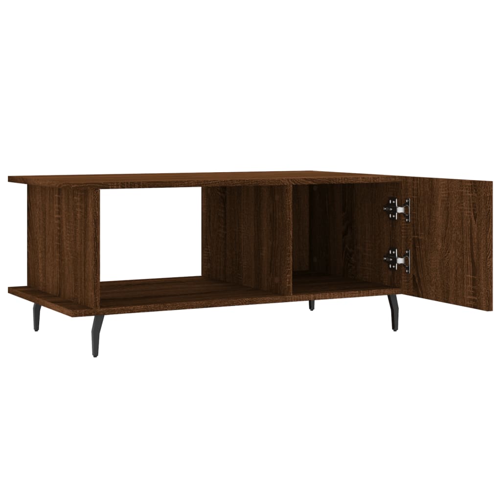 Table basse chêne marron 90x50x40 cm bois d’ingénierie - Tables basses