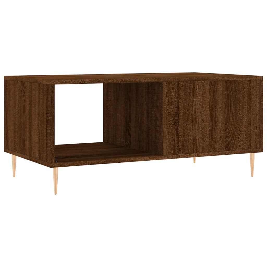 Table basse chêne marron 90x50x40 cm bois d’ingénierie - Tables basses