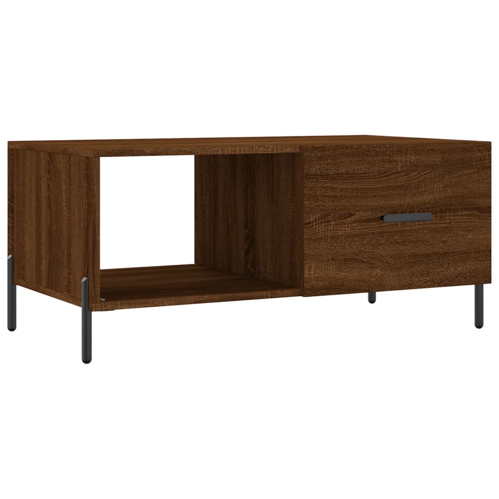Table basse chêne marron 90x50x40 cm bois d’ingénierie - Tables basses
