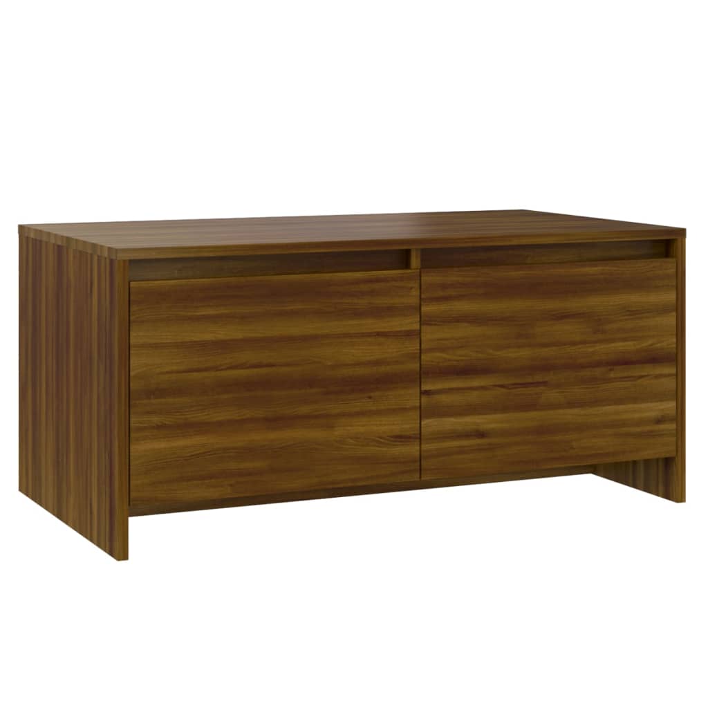 Table basse Chêne marron 90x50x41,5 cm Bois d’ingénierie - Tables basses