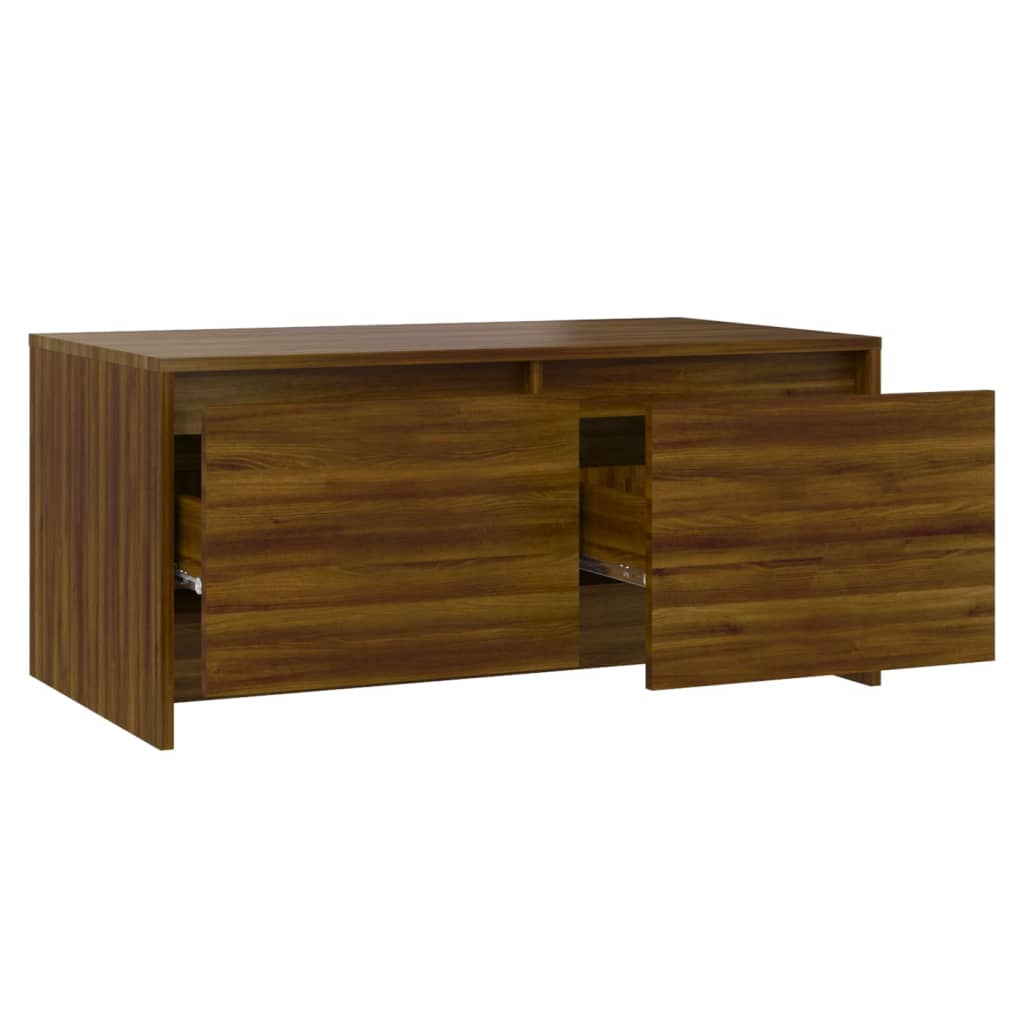 Table basse Chêne marron 90x50x41,5 cm Bois d’ingénierie - Tables basses