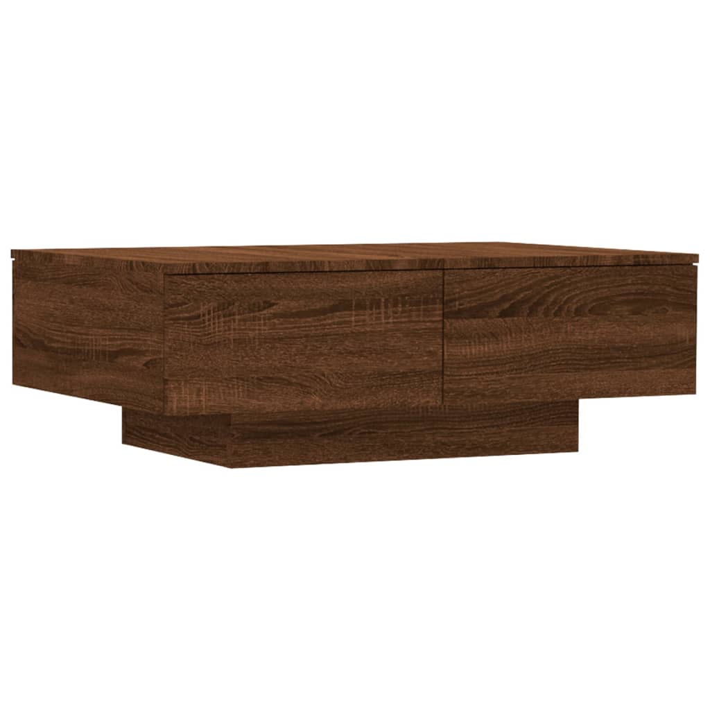 Table basse Chêne marron 90x60x31 cm Bois d’ingénierie - Tables basses