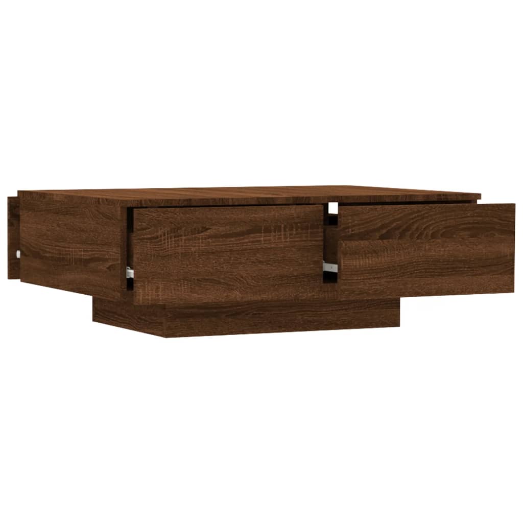 Table basse Chêne marron 90x60x31 cm Bois d’ingénierie - Tables basses