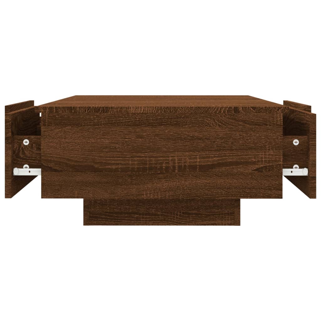 Table basse Chêne marron 90x60x31 cm Bois d’ingénierie - Tables basses