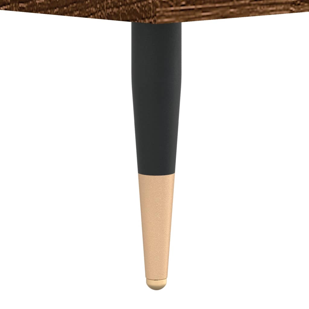 Table basse chêne marron 90x60x35 cm bois d’ingénierie - Tables basses