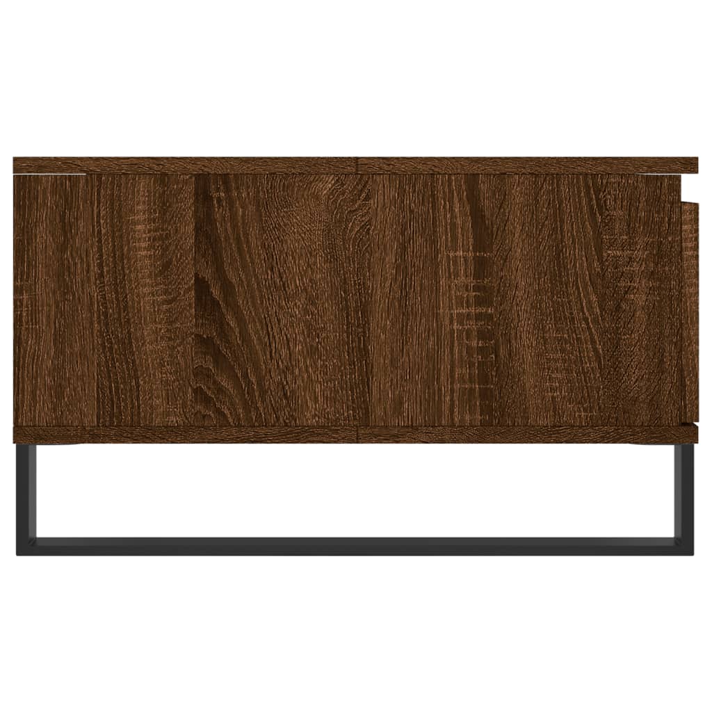 Table basse chêne marron 90x60x35 cm bois d’ingénierie - Tables basses