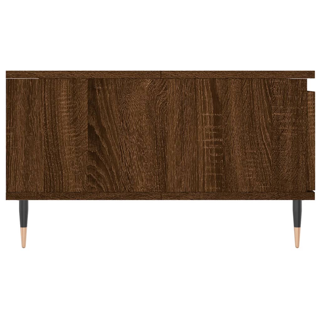 Table basse chêne marron 90x60x35 cm bois d’ingénierie - Tables basses