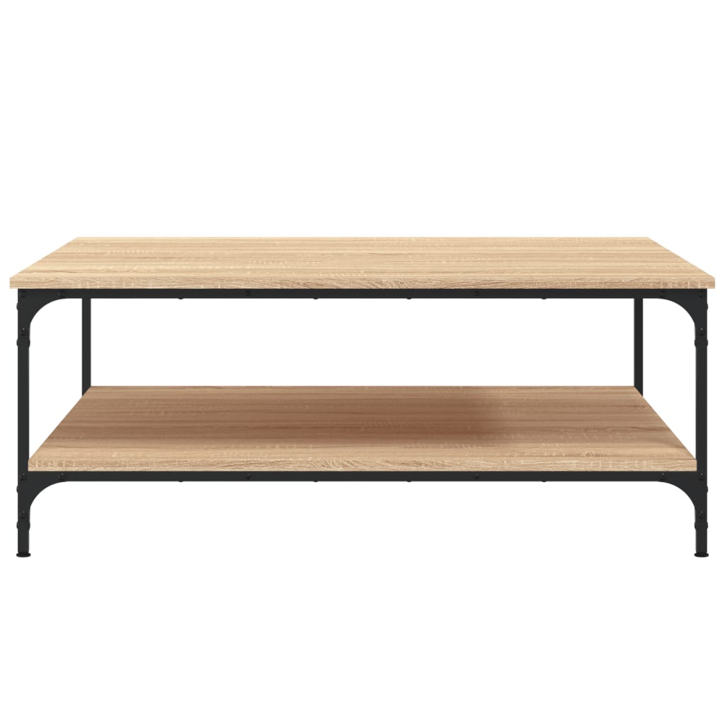 Table basse chêne sonoma 100x100x40 cm bois d’ingénierie - Tables basses
