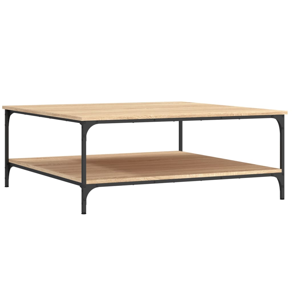 Table basse chêne sonoma 100x100x40 cm bois d’ingénierie - Tables basses