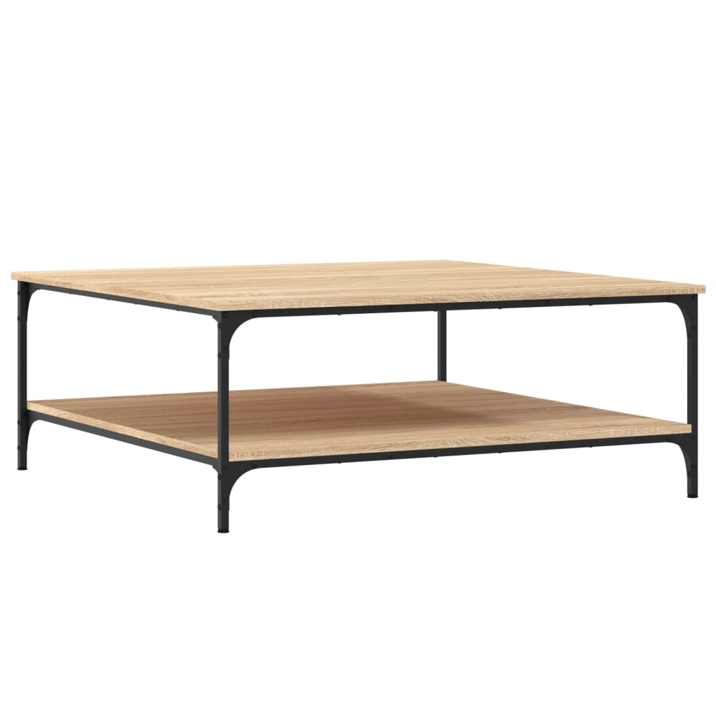 Table basse chêne sonoma 100x100x40 cm bois d’ingénierie - Tables basses
