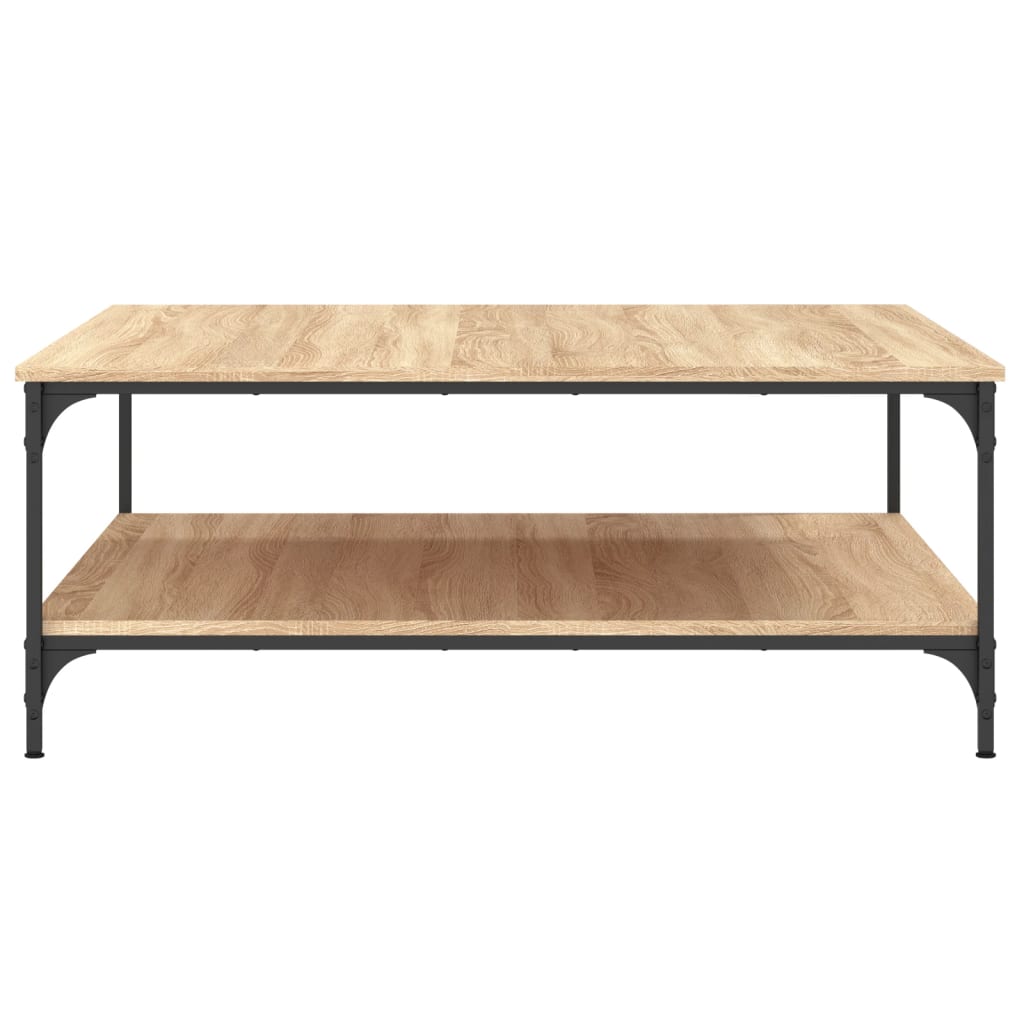 Table basse chêne sonoma 100x100x40 cm bois d’ingénierie - Tables basses
