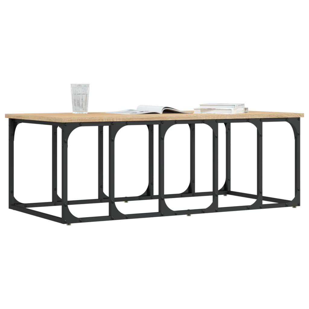 Table basse chêne sonoma 100x50x35,5 cm bois d’ingénierie - Tables basses