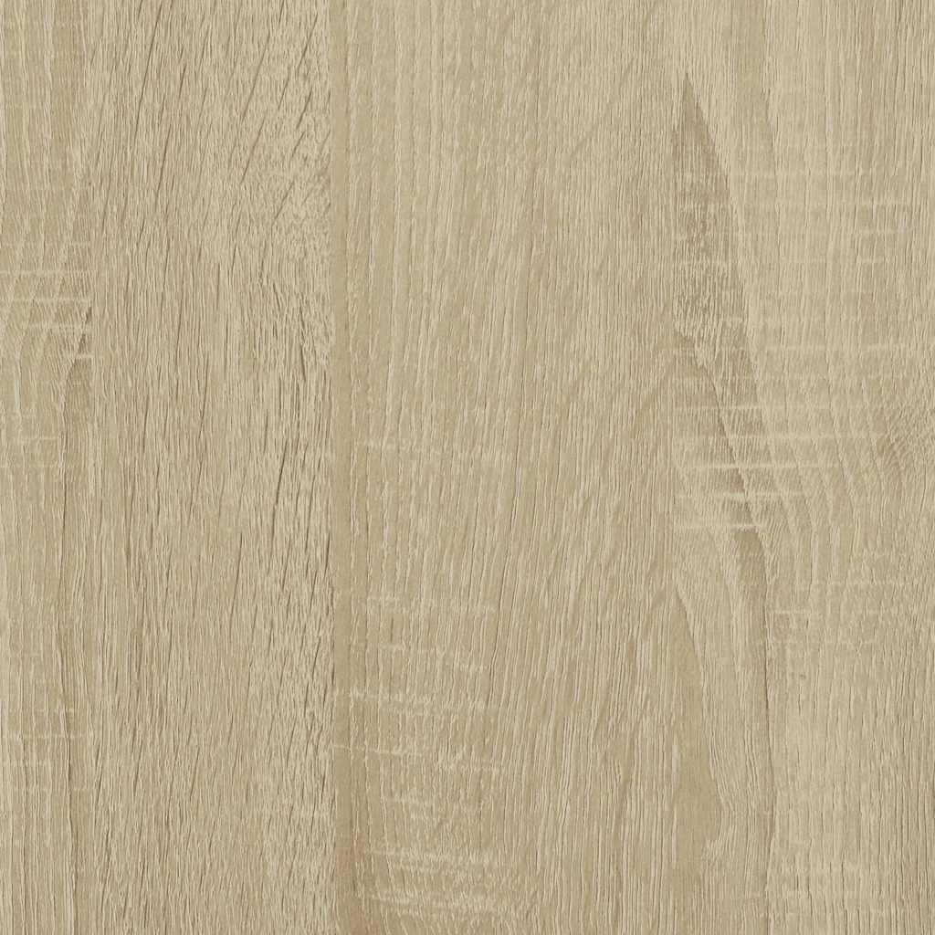 Table basse chêne sonoma 100x50x35cm bois d’ingénierie et métal - Tables basses