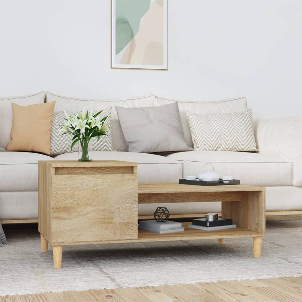 Table basse Chêne sonoma 100x50x45 cm Bois d’ingénierie - Tables basses