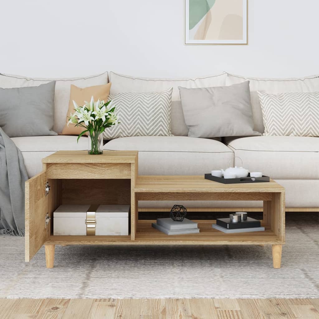 Table basse Chêne sonoma 100x50x45 cm Bois d’ingénierie - Tables basses