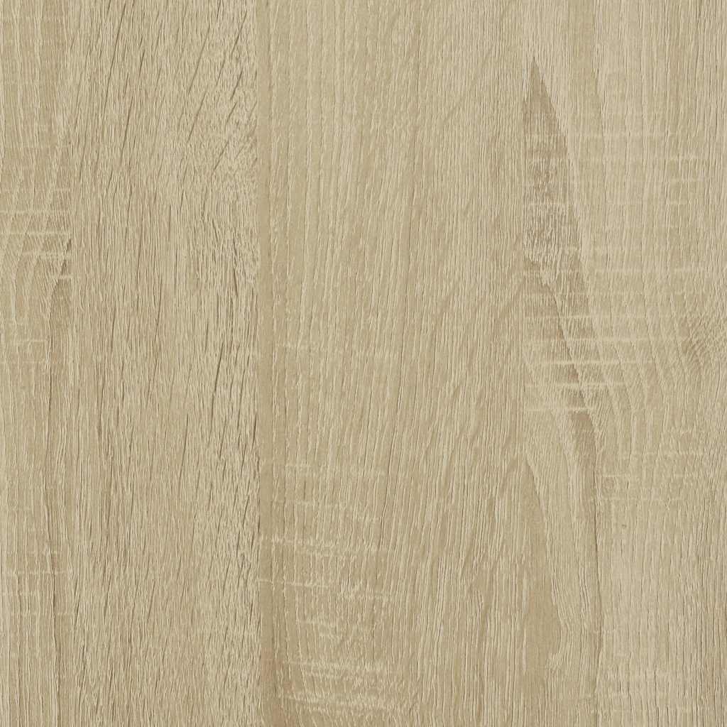Table basse chêne sonoma 100x50x45cm bois d’ingénierie et métal - Tables basses