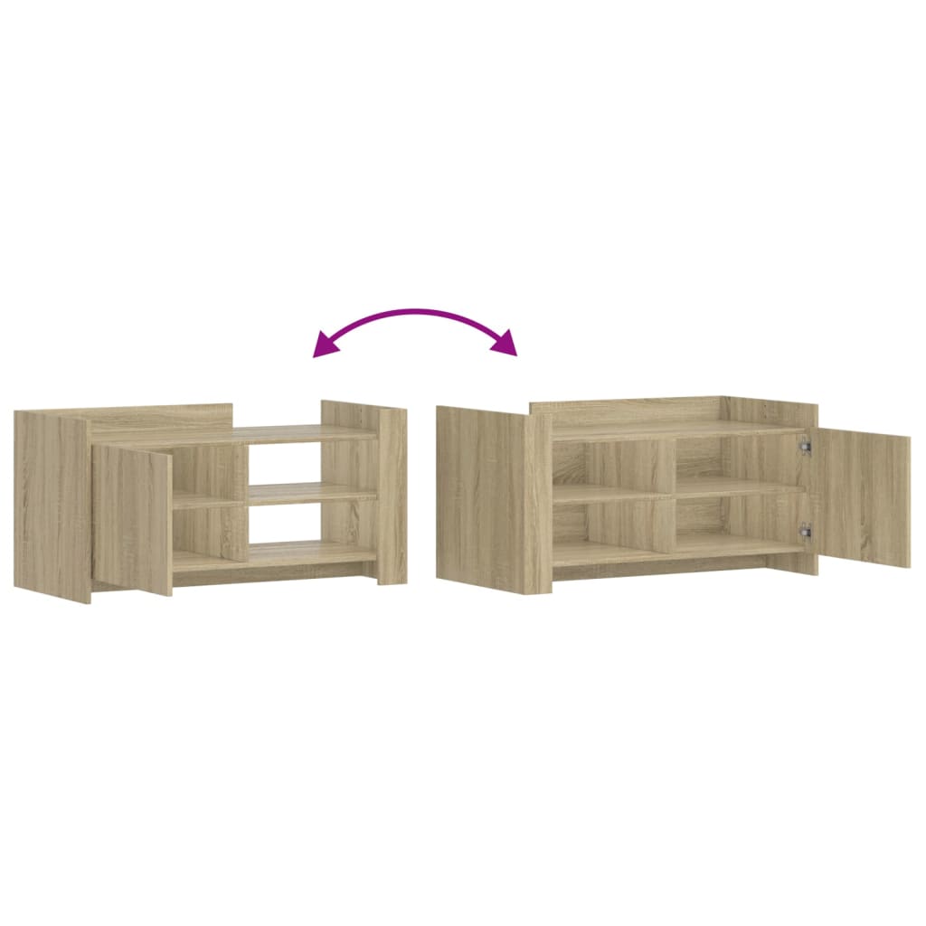 Table basse chêne sonoma 100x50x50 cm bois d’ingénierie - Tables basses