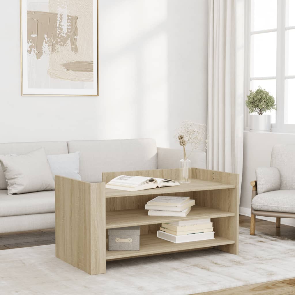 Table basse chêne sonoma 100x50x50 cm bois d’ingénierie - Tables basses