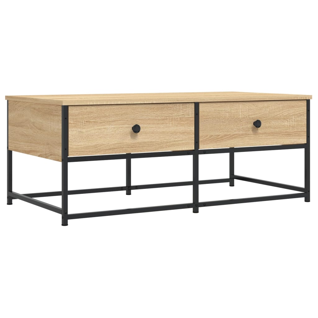 Table basse chêne sonoma 100x51x40 cm bois d’ingénierie - Tables basses