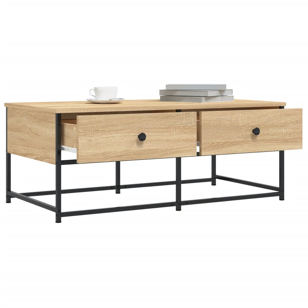 Table basse chêne sonoma 100x51x40 cm bois d’ingénierie - Tables basses