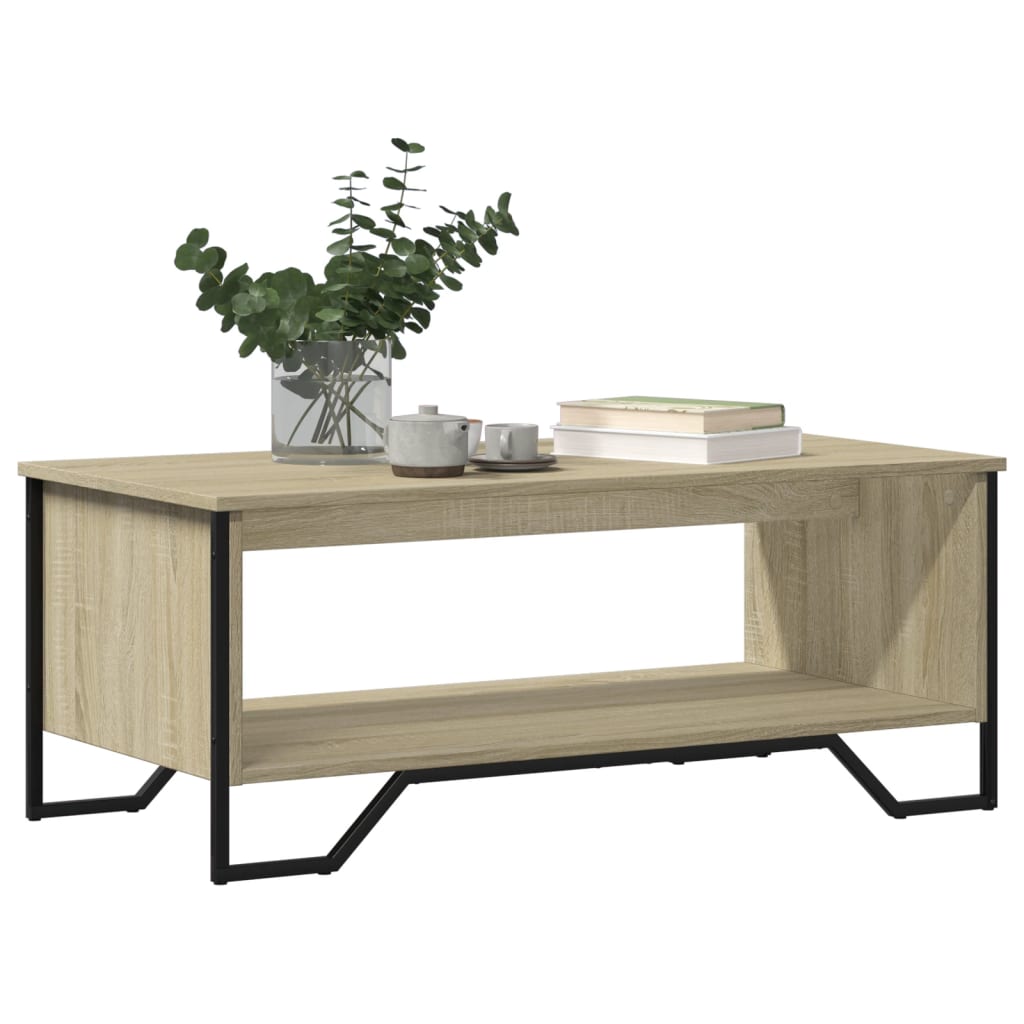 Table basse chêne sonoma 100x51x40 cm bois d’ingénierie - Tables basses