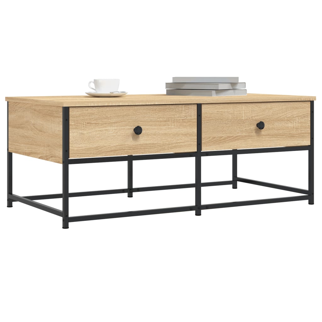 Table basse chêne sonoma 100x51x40 cm bois d’ingénierie - Tables basses