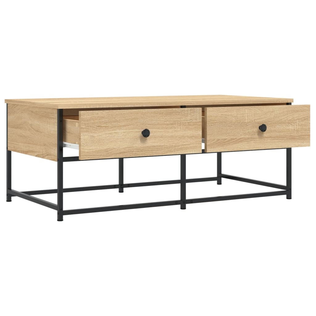 Table basse chêne sonoma 100x51x40 cm bois d’ingénierie - Tables basses