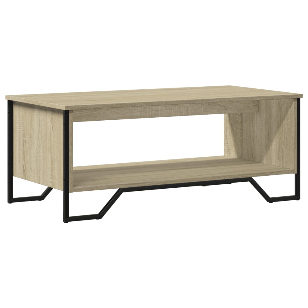 Table basse chêne sonoma 100x51x40 cm bois d’ingénierie - Tables basses